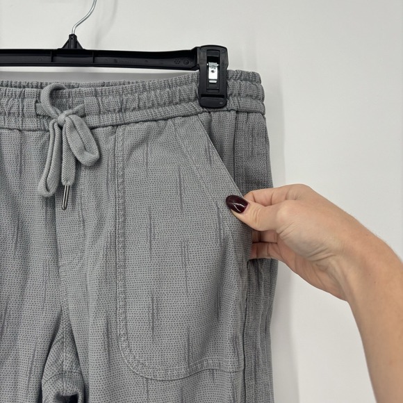 Athleta Farallon Printed Jogger Pants‎ Womens Size 6 Gray Pockets - Picture 4 of 11